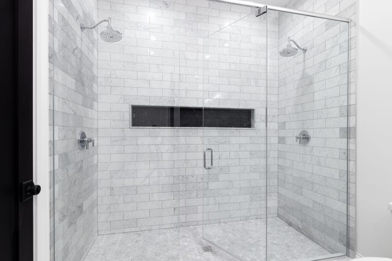 Compact Shower with Sliding Doors